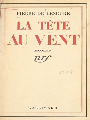 cover image of La tête au vent